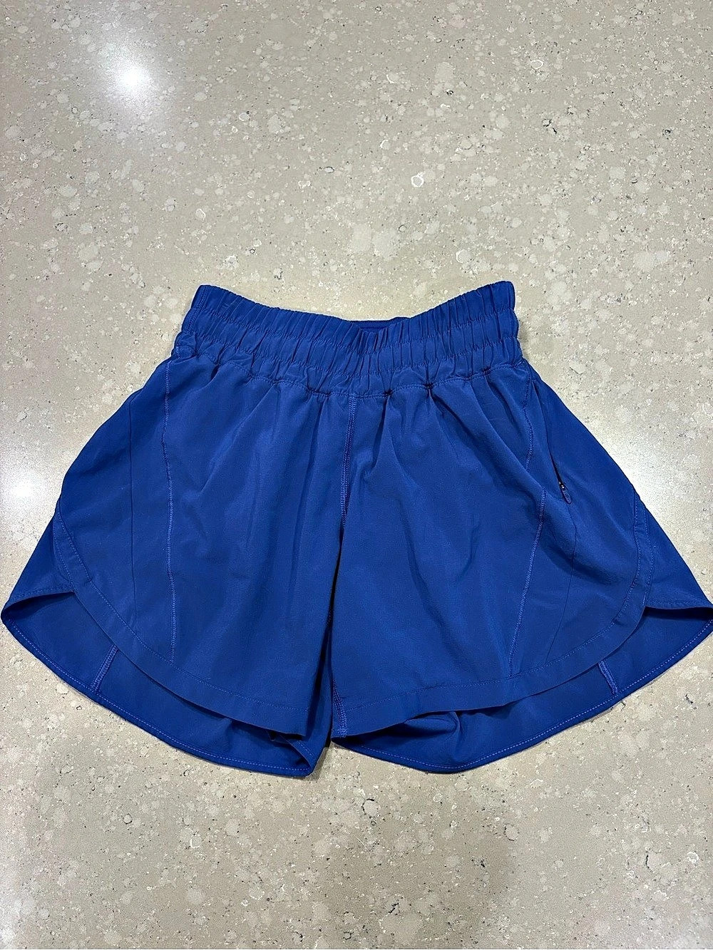 Lululemon Tracker Short V 4" Blue Athletic Shorts